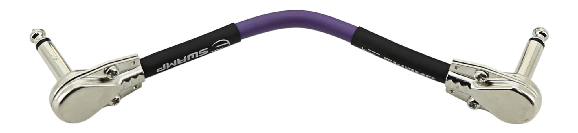 SWAMP Guitar Effect Pedal Patch Cable - Pancake Jack Connector - 20cm - Purple