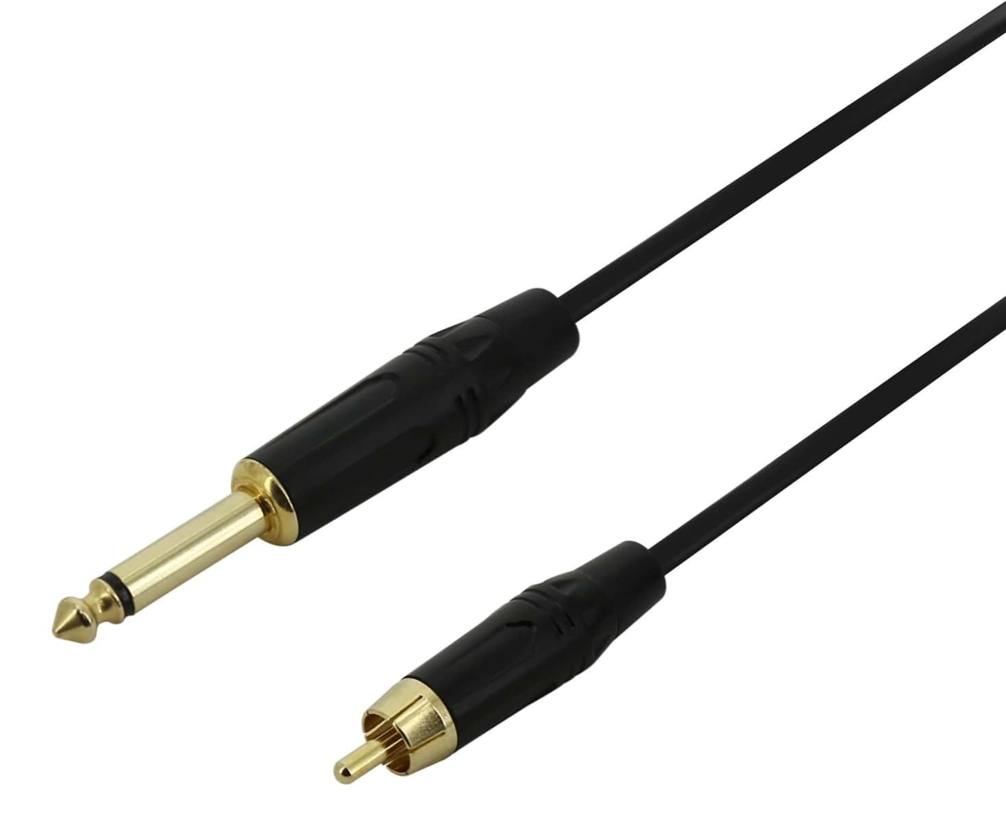 1/4" Jack to RCA Analog Audio Cable