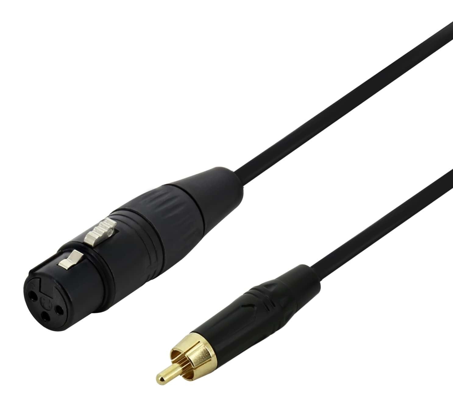 Audio R L. Cord Line Level Cable - XLR(f) to RCA(m) Audio DJ Cable