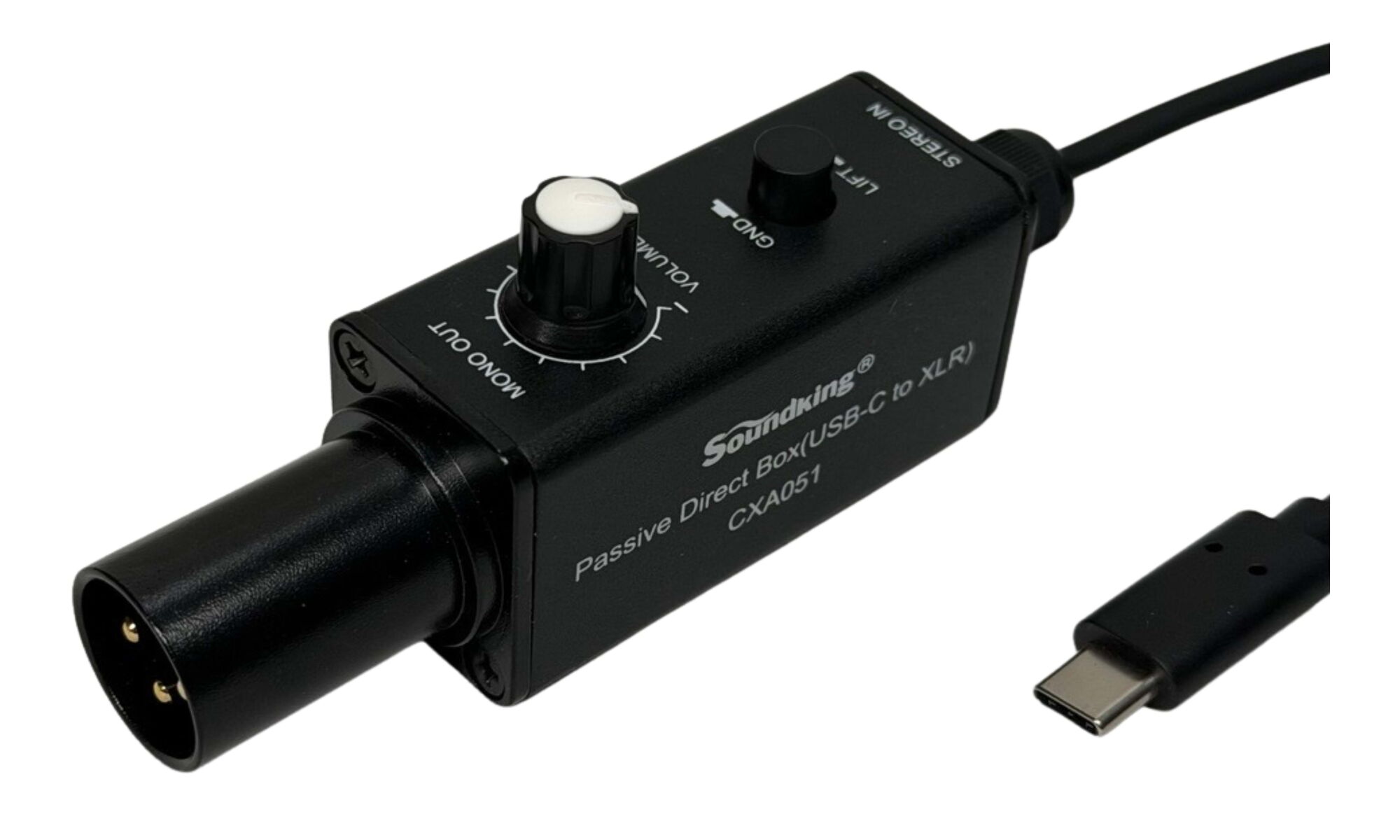 Soundking CXA051 USB-C to XLR (M) Audio Passive DI Adapter