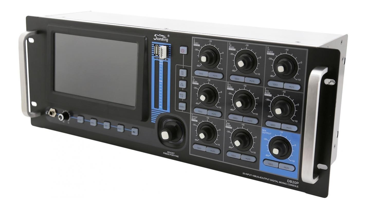Soundking DB20P 3RU Rack Mountable Digital Mixer - Input - 8 Output | SWAMP