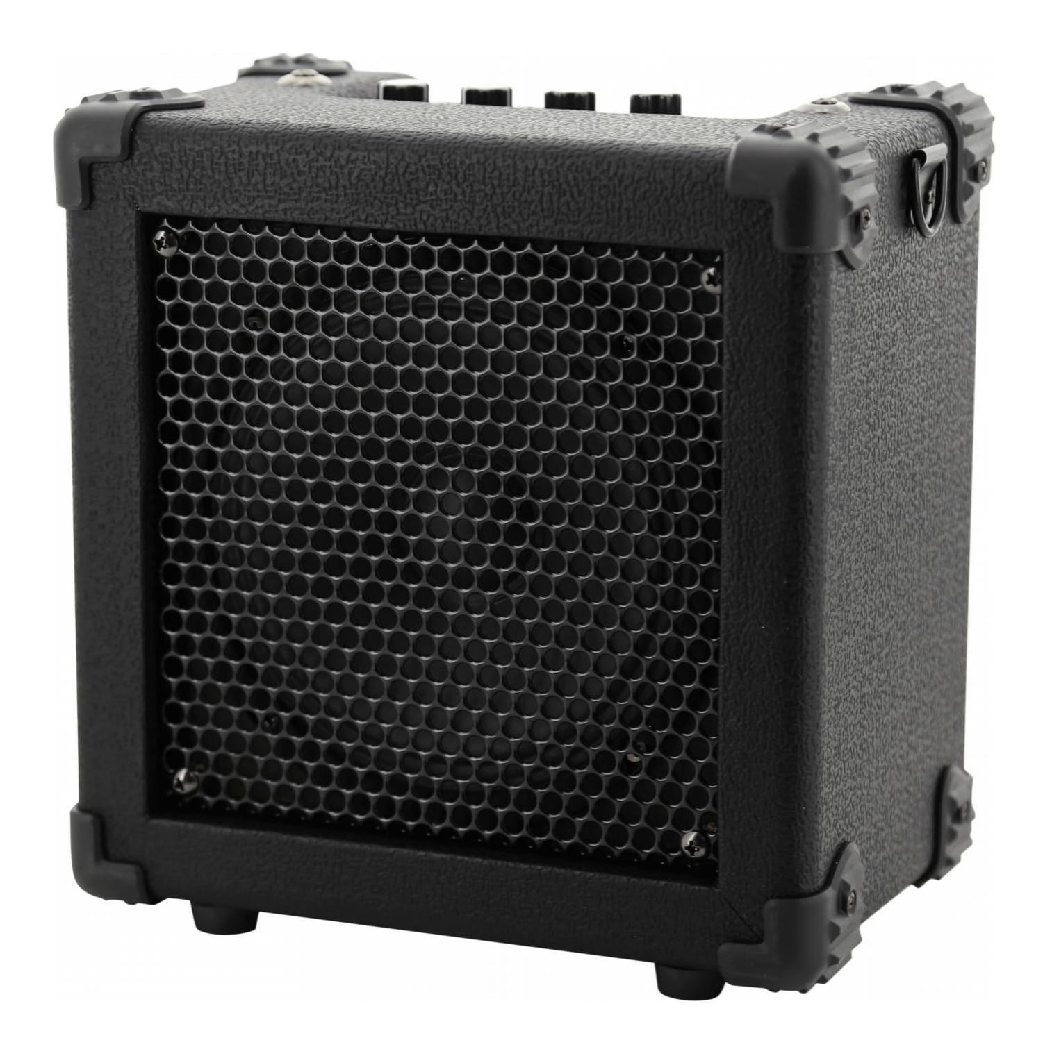 Battery powered shop guitar amplifier
