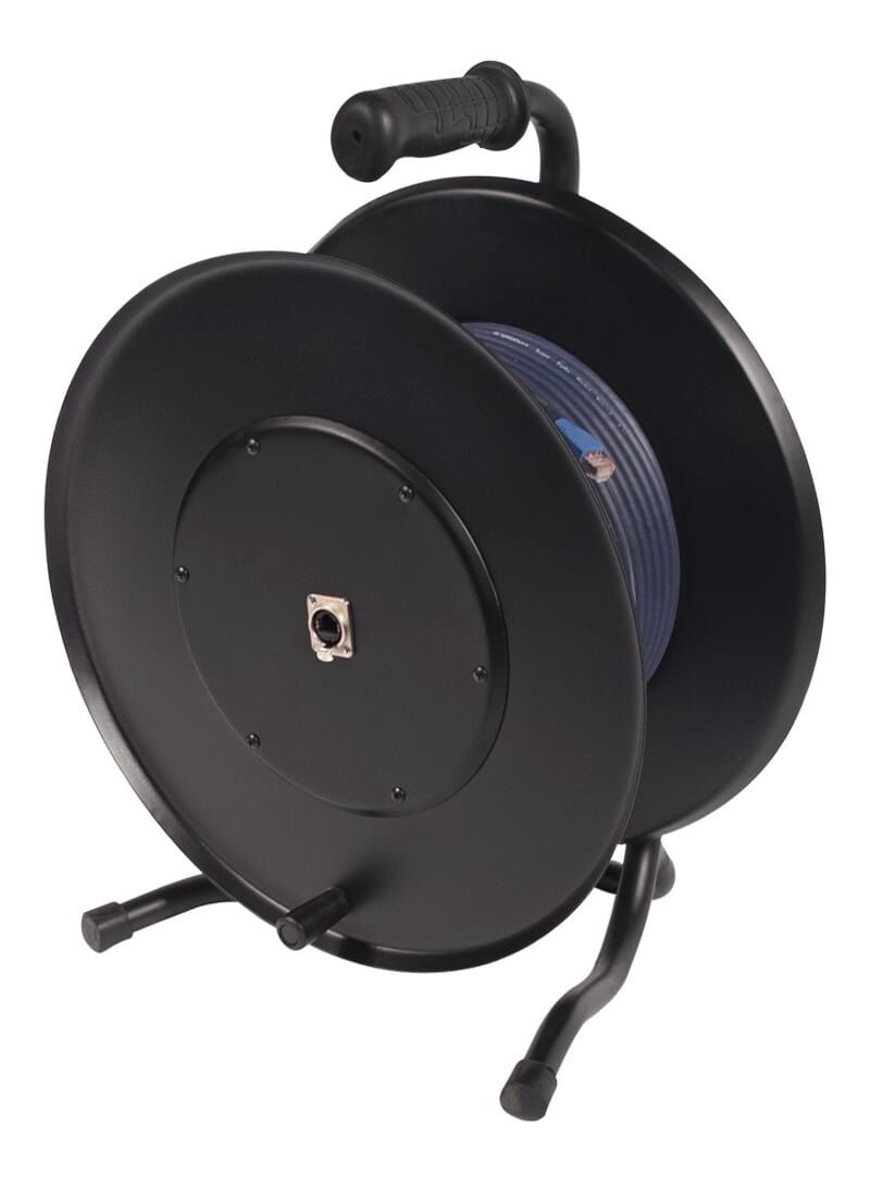 Tour Grade Drum Mounted STP Cat5e Network Cable Reel - 50m
