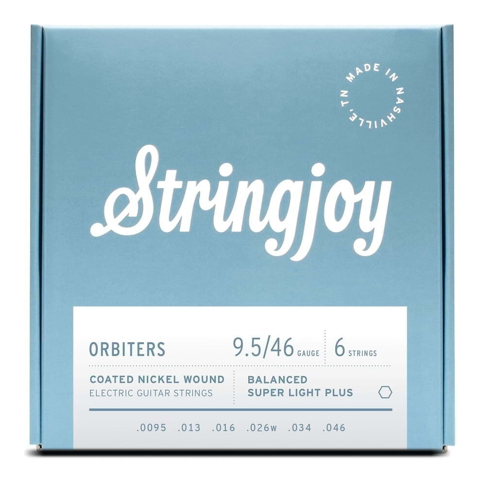Stringjoy Orbiters Coated Electric Guitar Strings - Super Light Plus - 9.5-46