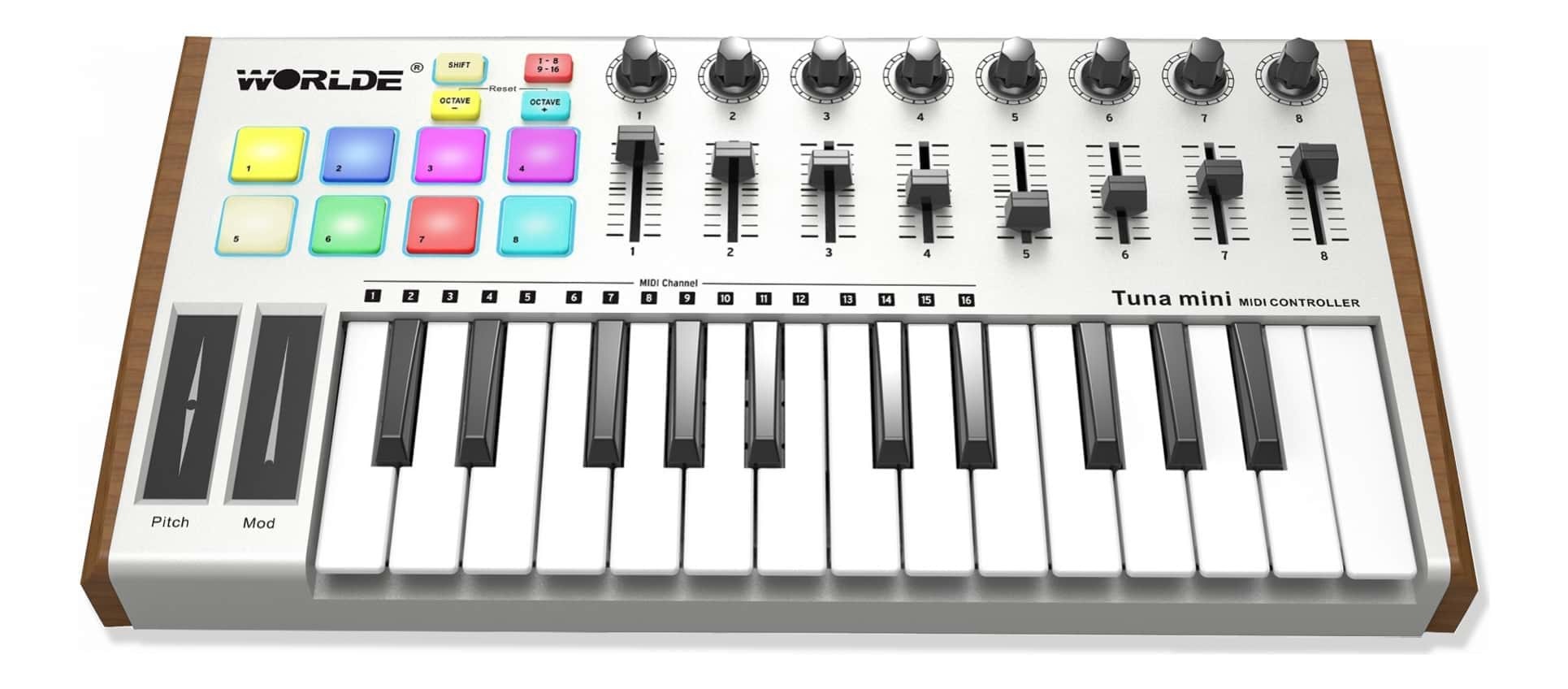 Attent Voorwaarden beven TUNAMINI 25-key Portable MIDI Keyboard / DAW Controller | SWAMP