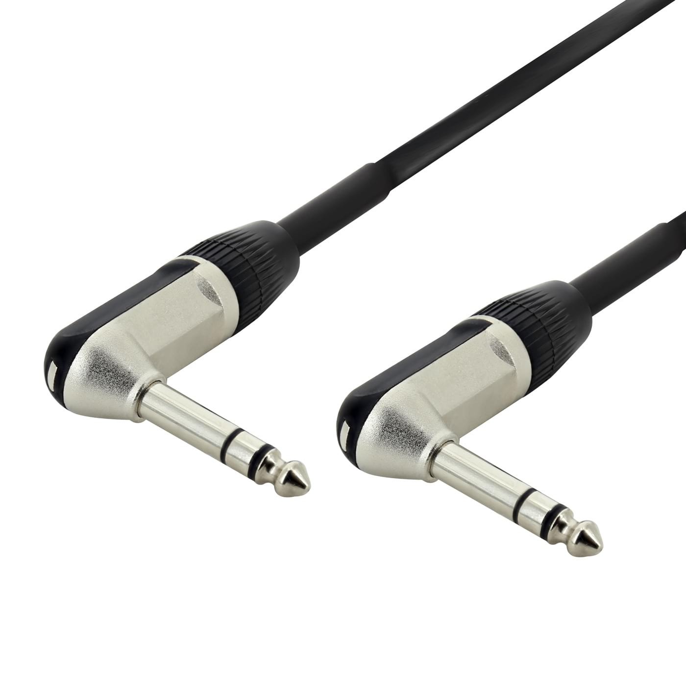 3 Ft 2 Pack Rannsgeer 2 Pack 1/4 Inch TS Right Angle to 1/4 Inch TS 3 Feet Cable 
