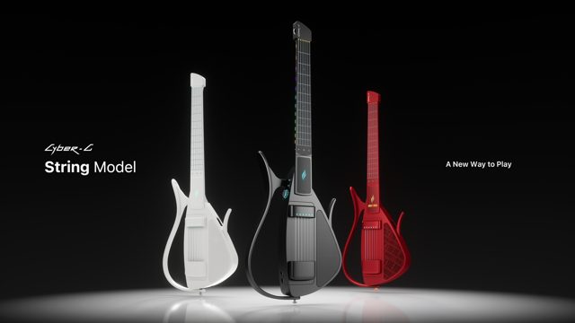 Cyber-G String Model in White, Black and Mars Red