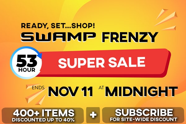 SWAMP Frenzy Sale - Save 12% Sitewide