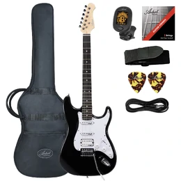Artist AS1 ST Style HSS Electric Guitar - Black