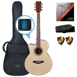 Artist LSPS Left Handed Small Body Beginner Acoustic Guitar Pack - Natural