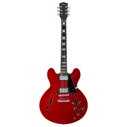 Artist Cherry58DLX Semi-Hollow Electric Guitar with Bullbucker Pickups
