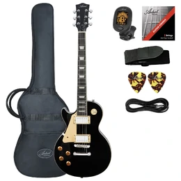 Artist AP1 Left Handed Electric Guitar with Humbucker Pickups - Black