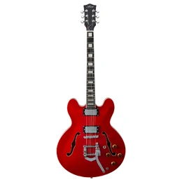 Artist Cherry58TRM Semi-Hollow Electric Guitar with Tremolo