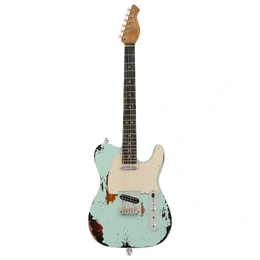 Artist AT57 Sunburst Aged Electric Guitar with HS Pickups - Vintage Green