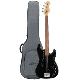 Artist APJ4F Fretless Bass Guitar with Premium Gig Bag - Black