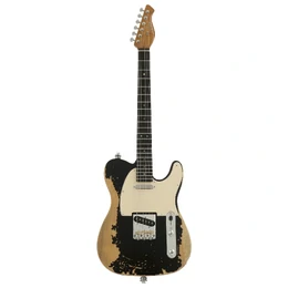 Artist AT53V2 Black Aged Electric Guitar with Hot Single Coil Pickups