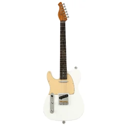 Artist AT53V2 Left Handed Electric Guitar with Hot Single Coil Pickups - White
