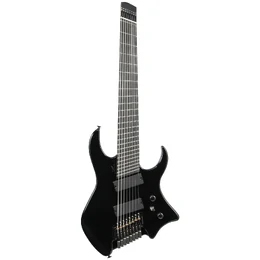 Artist AG78V3 Multi-Scale Headless 8 String Electric Guitar - Black