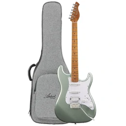 Artist AS20V2 Electric Guitar with HSS Pickups - Metallic Green