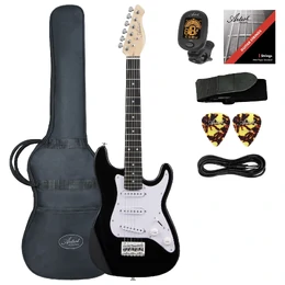 Artist AS34 3/4 Size Electric Guitar and Accessories - Black