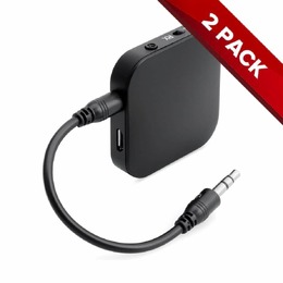 Pair - Bluetooth 4.1 Transmitter and Receiver All in One Wireless aptX