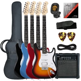 Artist AS1 ST-Style HSS Electric Guitar with 10W Amplifier