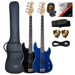 Artist APB P-Style Electric Bass Guitar with Accessories