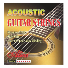 Alice A407K Steel Acoustic Guitar String Set Light 12-53