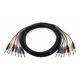 SWAMP 8 Channel 1/4" Mono Audio Snake Cable - 3m