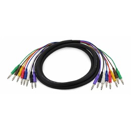 SWAMP 8 Channel 1/4" TRS Balanced Audio Snake Cable - 150cm