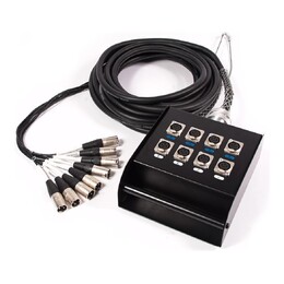 Multicore Cable w/ Stage Box - 8 Send Channels - 30m