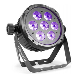 Beamz BT280 LED Flat Parcan with DMX and IRC - RGBAW-UV 7 x 10W
