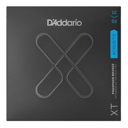 D'Addario XTAPB1253 XT Coated Phosphor Bronze Acoustic Guitar Strings 12-53