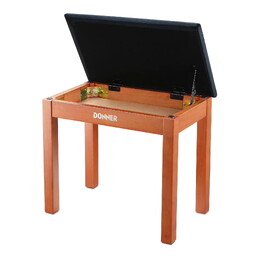 Donner Solid Wood Piano Bench - Burly Wood