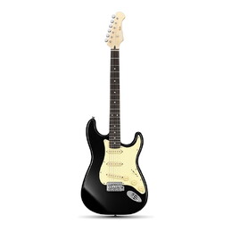 Donner DST-600 ST Electric Guitar - Black SSS