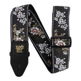 Ernie Ball 5362 Jacquard Guitar Strap - White Blossom