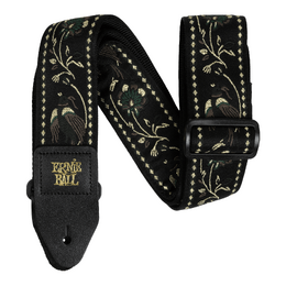 Ernie Ball 5372 Jacquard Guitar Strap - Black Pleasant Pheasant