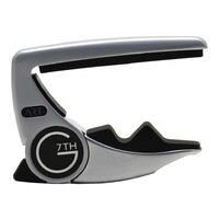 G7th G7P3 Performance 3 6-String Electric or Acoustic Guitar Capo - Silver