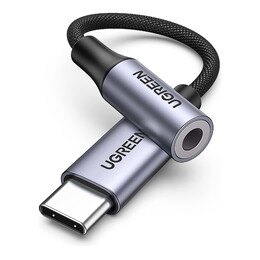 UGREEN 80154 USB-C to 3.5mm M/F Cable Braided - 10cm