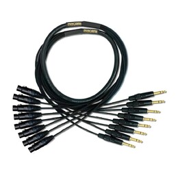Mogami Gold 8-way TRS to XLR Female Balanced Snake Cable - 10ft