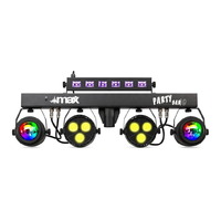 Max PartyPar UV - 12x LEDs 1W, lumière noire UV, mode DMX et stand