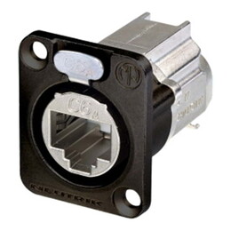 Neutrik NE8FDX-Y6-B etherCON Ethernet CAT6A IDC Panel Connector D-Style