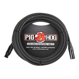 Pig Hog 8mm XLR Microphone Cable - Black 30ft