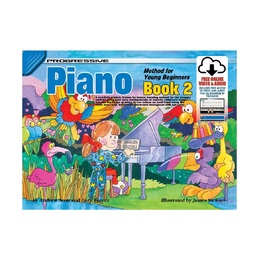 Progressive Piano Book 2 for Young Beginners Book - Online Video and Audio