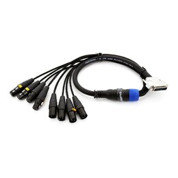 SWAMP 8-way DB-25 to XLR Digital I/O AES Cable TASCAM wiring - 2m