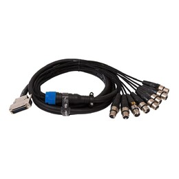 SWAMP 8-way DB-25 to XLR(f) Cable TASCAM wiring - 6m