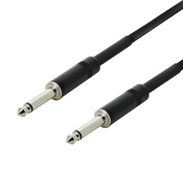 SWAMP Black Generic 1/4" Mono Jack Guitar Lead - 7m