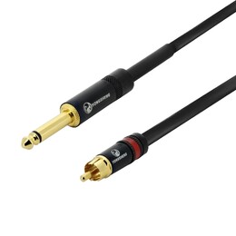 Yongsheng 1/4" Jack to RCA Analog Audio Cable - 5m