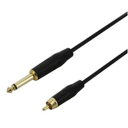 1/4" Jack to RCA Analog Audio Cable - 2m