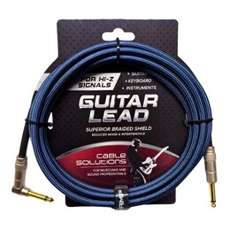 SWAMP TRG Series Braided Guitar Lead - Blue - 3m